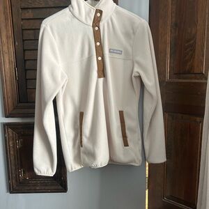Columbia Kids' Cream Fleece Jacket with Tan Accents
